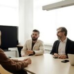 business meeting with AI agent