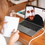 laptop video conference setup