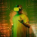 person experiencing digital eye strain